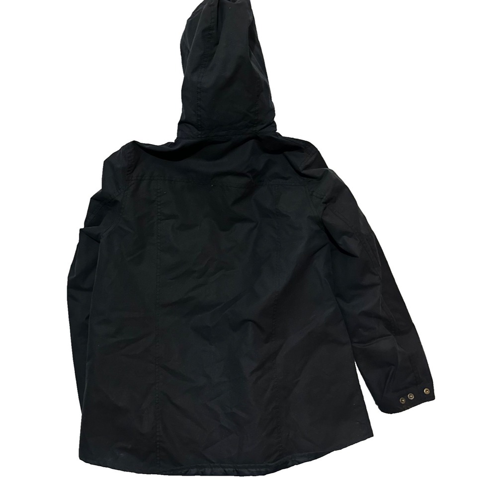 Barbour Shore Jacket Wax Waterproof Navy Rain Coat Jacket Size US 10 / UK 14 - Picture 4 of 16